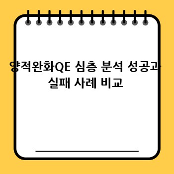 양적완화QE 심층 분석 성공과 실패 사례 비교
