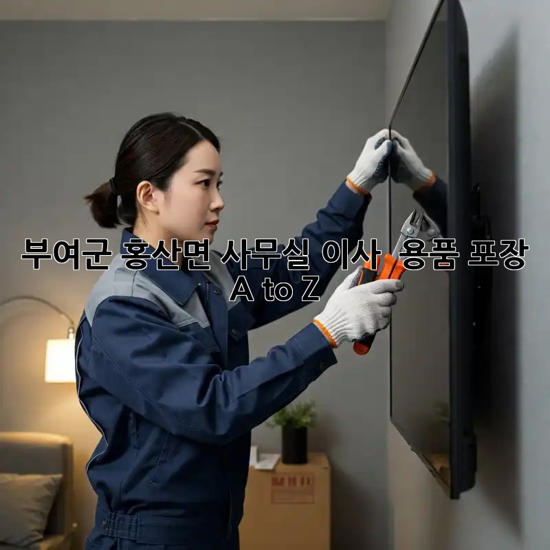 부여군 홍산면 사무실 이사 📦 용품 포장 A to Z!