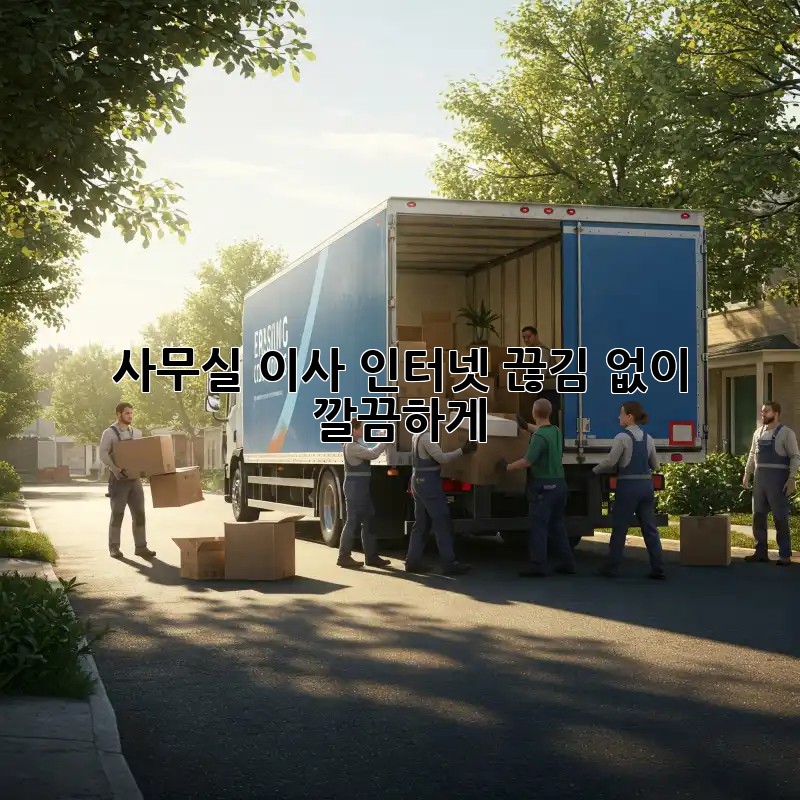 사무실 이사? 인터넷 끊김 없이 깔끔하게!