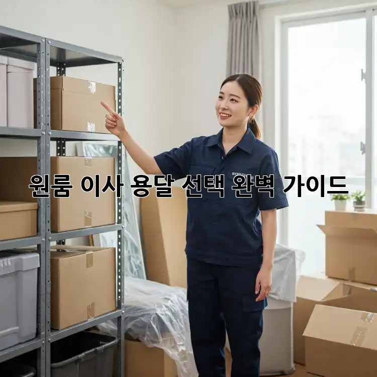 원룸 이사, 용달 선택 완벽 가이드!