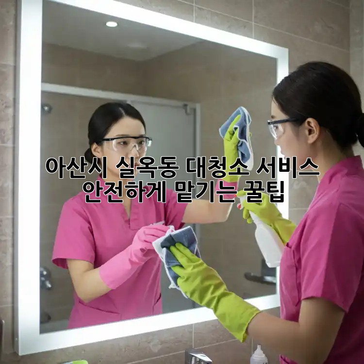 아산시 실옥동 대청소 서비스🧹 안전하게 맡기는 꿀팁!
