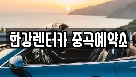 한강렌터카 중곡예약소