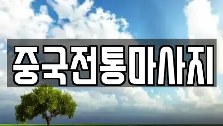 중국전통마사지