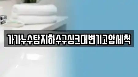가가누수탐지하수구싱크대변기고압세척
