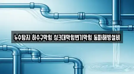 누수탐지 하수구막힘 싱크대막힘변기막힘 동파해빙설비