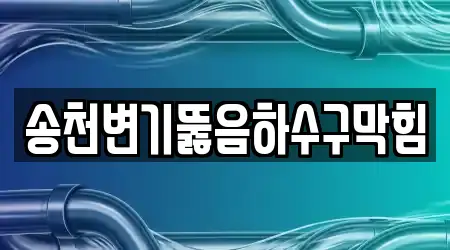 송천변기뚫음하수구막힘