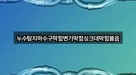 누수탐지하수구막힘변기막힘싱크대막힘뚫음