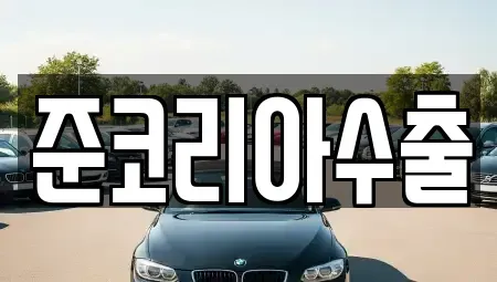 경기 부천시 원미구 역곡동 중고차 전문 준코리아수출