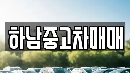 경기 하남시 덕풍동 중고차매매 전문 하남중고차매매