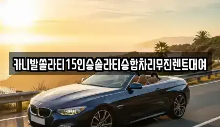 경남 창원시 마산합포구 월남동2가 렌트카 전문 카니발쏠라티15인승솔라티승합차리무진렌트대여