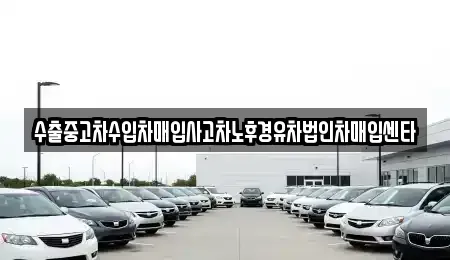 광주광역시 북구 신안동 중고차매매 전문 수출중고차수입차매입사고차노후경유차법인차매입센타