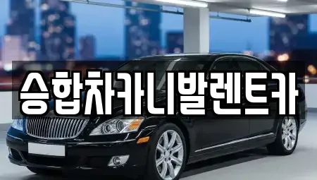 대전 유성구 자운동 렌트카 전문 승합차카니발렌트카